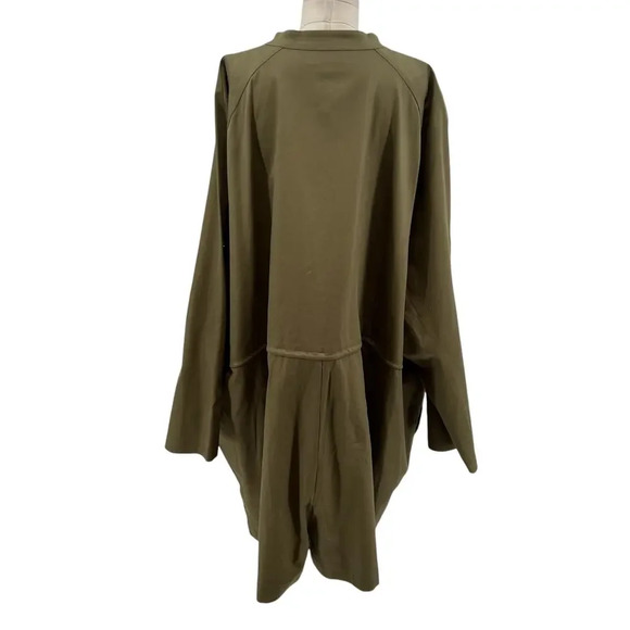 The Drop iam.muse Martini‎ Olive Romper Zip Front Plus Size 5X - Picture 7 of 13